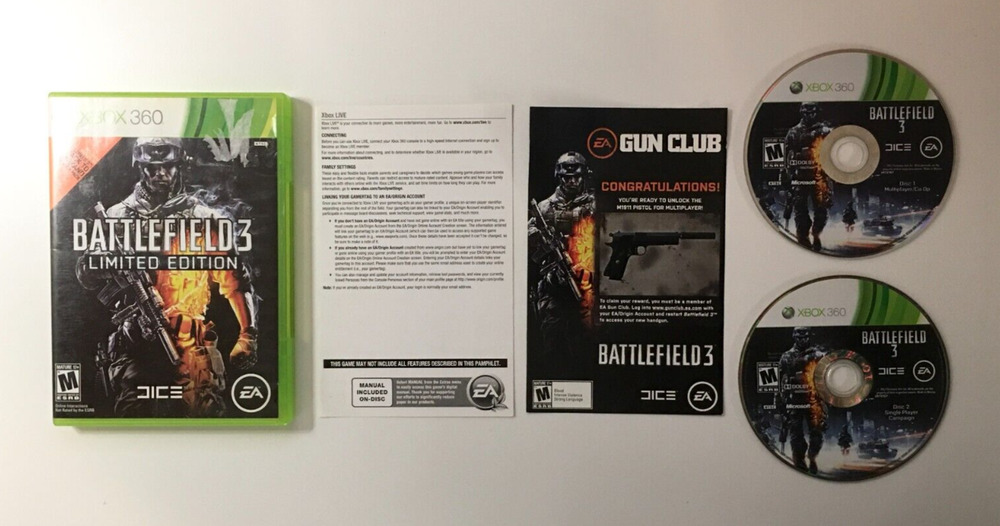 Battlefield 3 [Limited Edition] (Microsoft Xbox 360, 2011) EA - CIB Complete